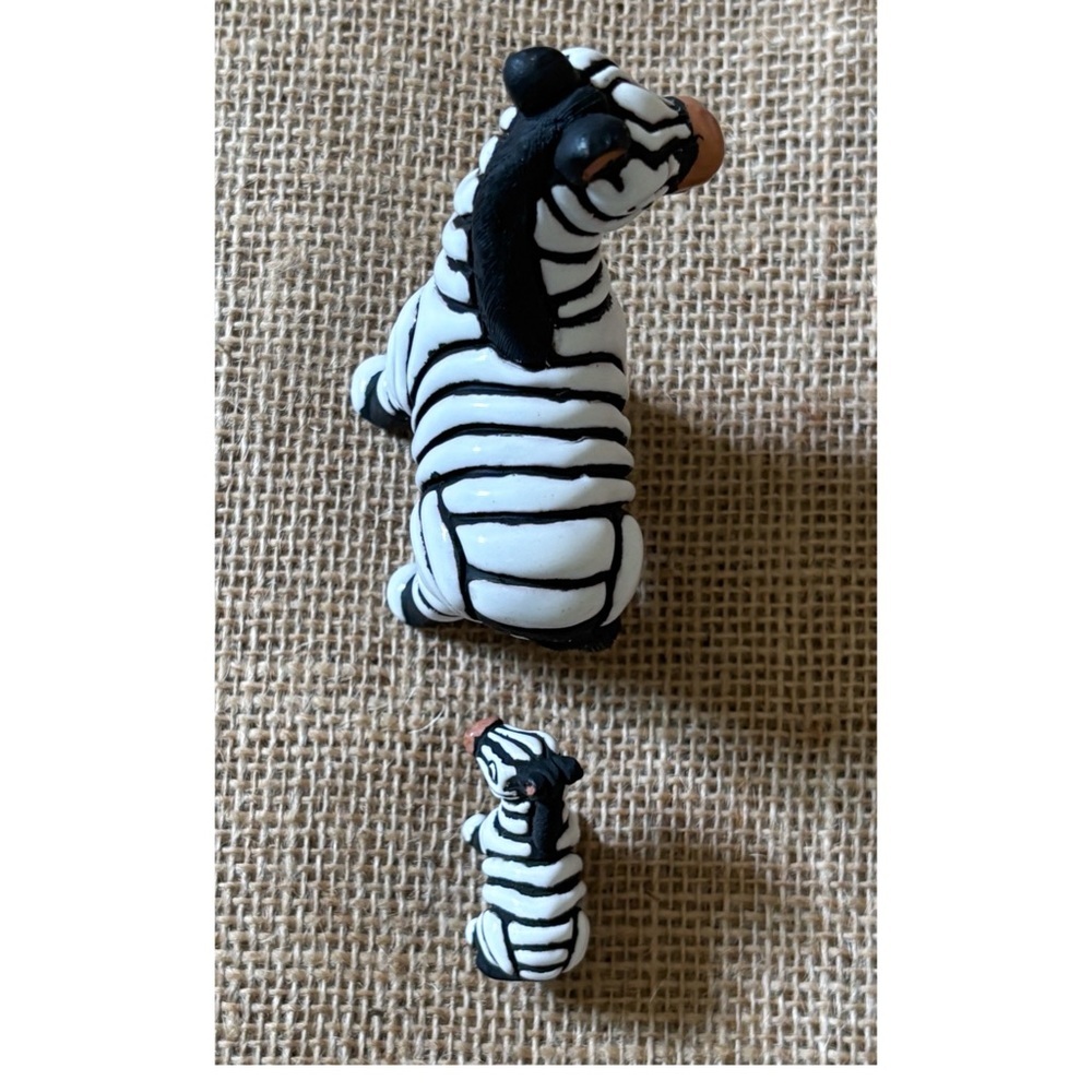 Leps Of Peru Zebra Figurine And Miniature Set Art Pottery Handmade Animals - Picture 6 of 7